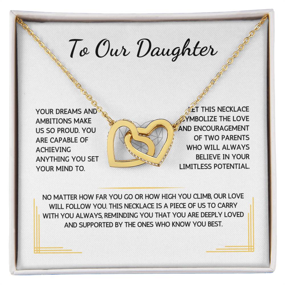 Charmora Necklace - To My Daughter - From Both Parents - WSDBP205