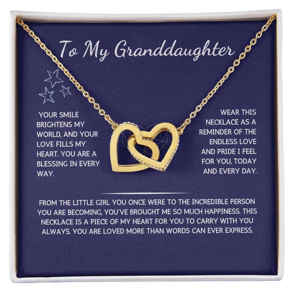 Charmora Necklace - To My Granddaughter - From Grandfather - WSGDGF204