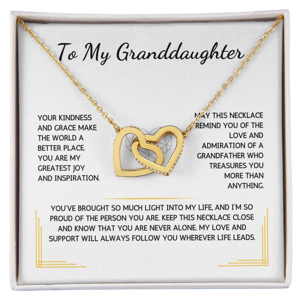 Charmora Necklace - To My Granddaughter - From Grandfather - WSGDGF205