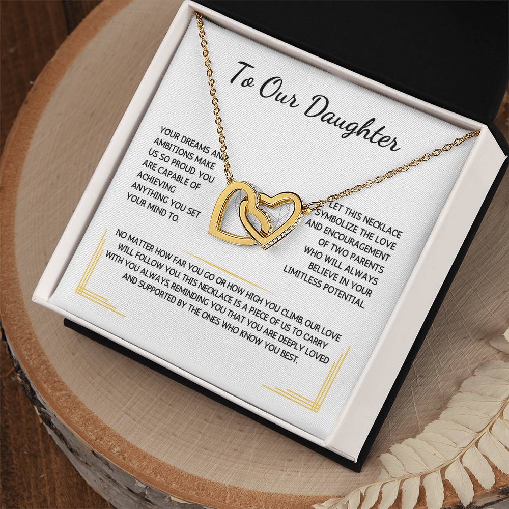 Charmora Necklace - To My Daughter - From Both Parents - WSDBP205