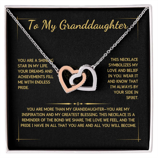 Charmora Necklace - To My Granddaughter - From Grandfather - WSGDGF206