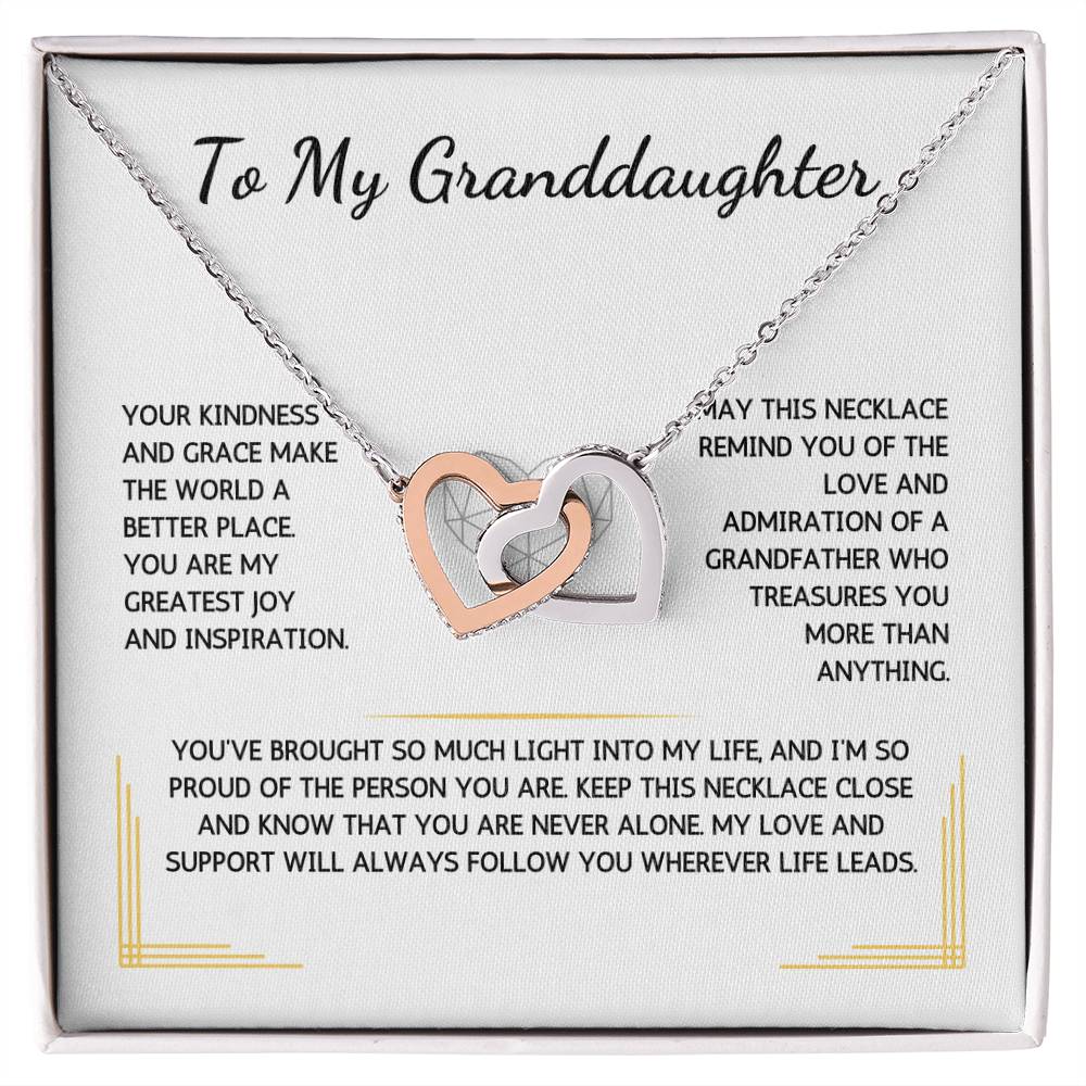 Charmora Necklace - To My Granddaughter - From Grandfather - WSGDGF205