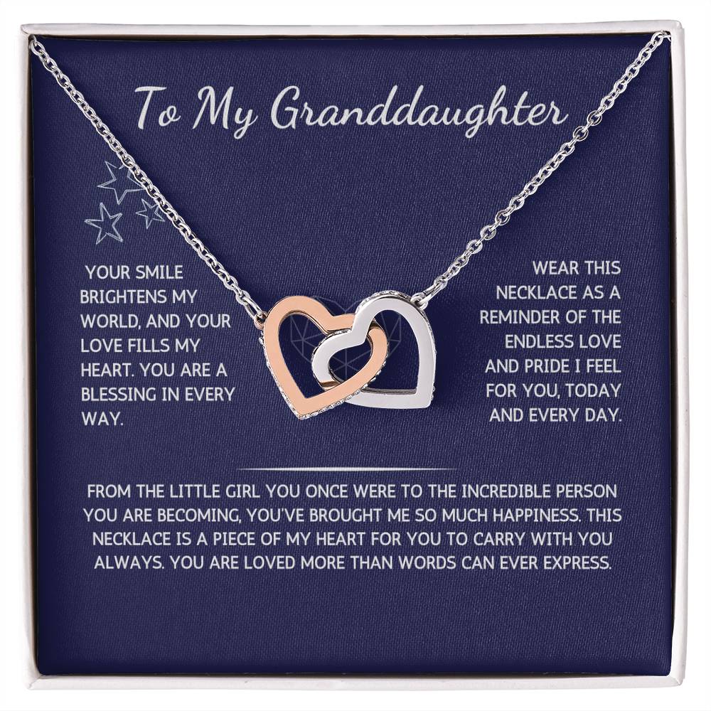 Charmora Necklace - To My Granddaughter - From Grandfather - WSGDGF204