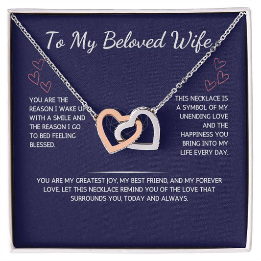 Charmora Necklace - To My Beloved Wife - From Your Husband - WSWH209