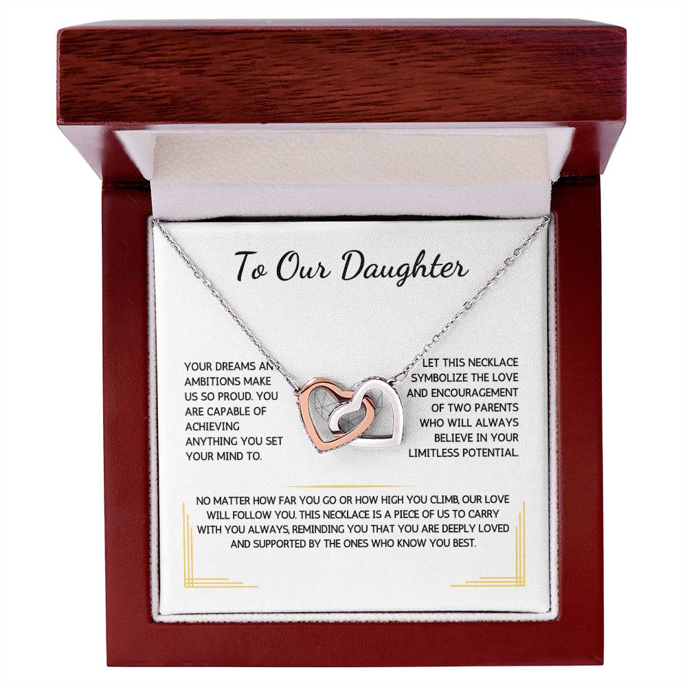 Charmora Necklace - To My Daughter - From Both Parents - WSDBP205