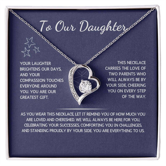 Eternelle Necklace - To My Daughter - From Both Parents - WSDBP204