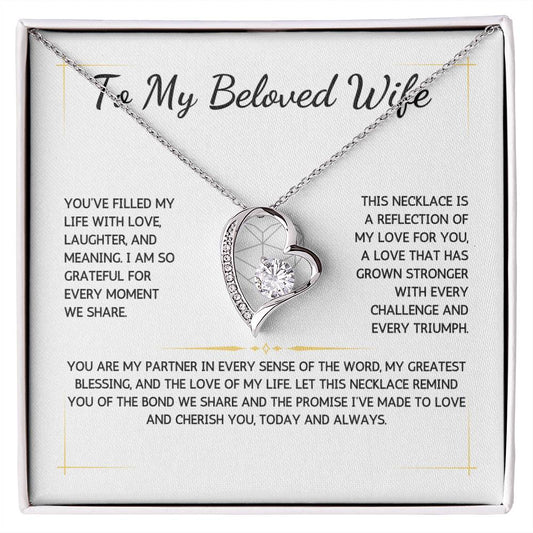 Eternelle Necklace - To My Beloved Wife - From Your Husband - WSWH217