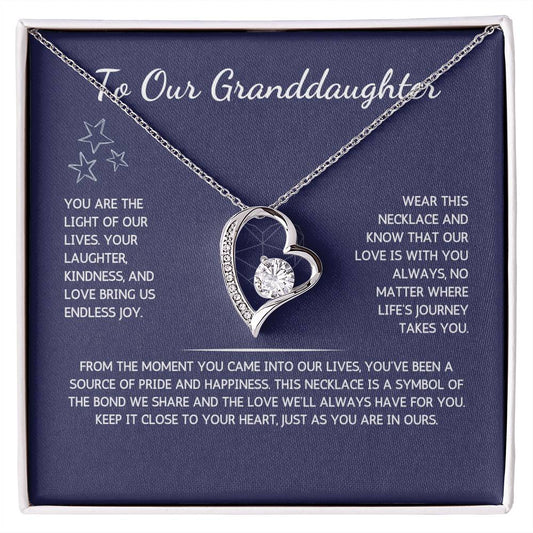 Eternelle Necklace - To Our Granddaughter - From Grandparents - WSGDGP213