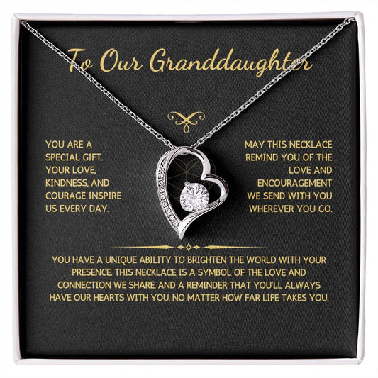 Eternelle Necklace - To Our Granddaughter - From Grandparents - WSGDGP219