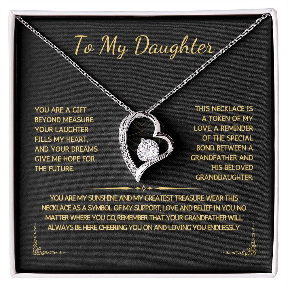 Eternelle Necklace - To My Granddaughter - From Grandfather - WSGDGF202