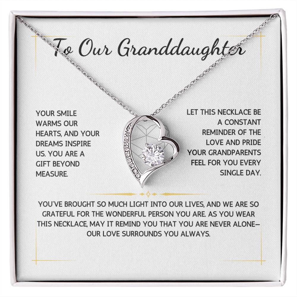 Eternelle Necklace - To Our Granddaughter - From Grandparents - WSGDGP216