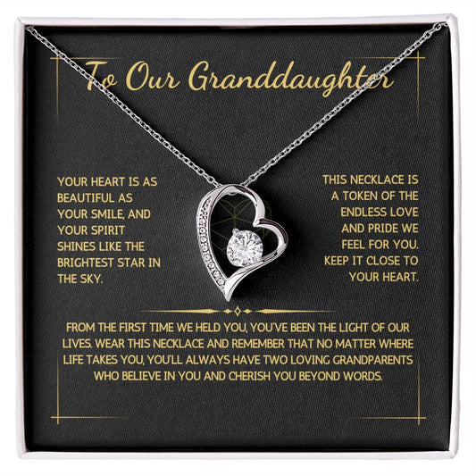 Eternelle Necklace - To Our Granddaughter - From Grandparents - WSGDGP218