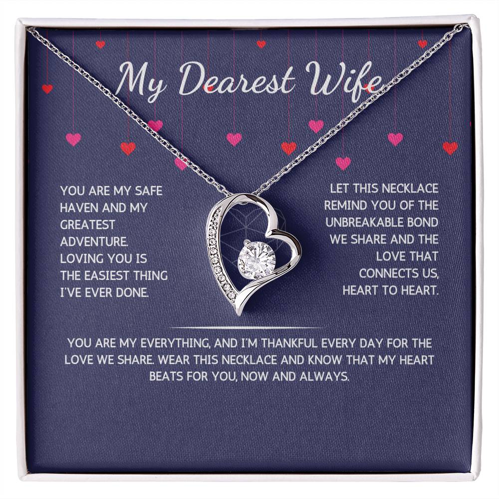 Eternelle Necklace - To Dearest My Wife - From Your Husband - WSWH206