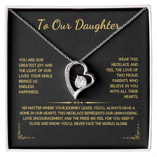 Eternelle Necklace - To My Daughter - From Both Parents - WSDBP202