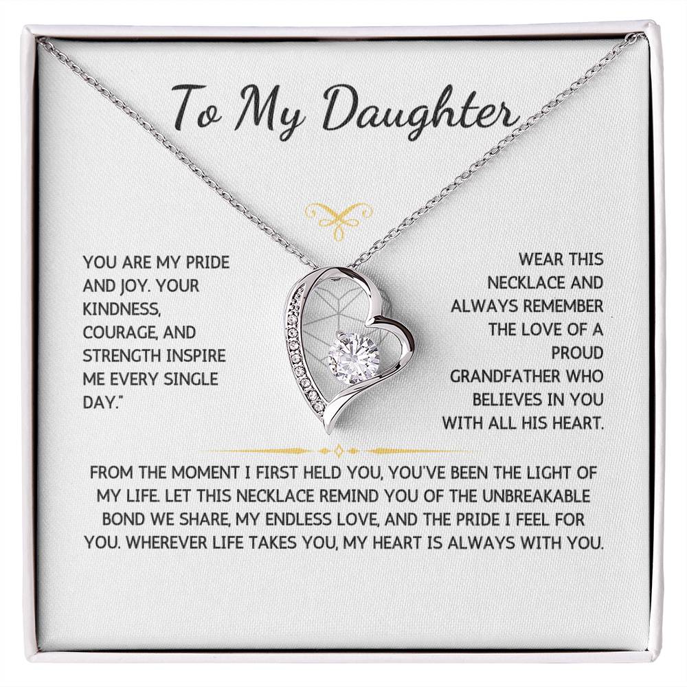 Eternelle Necklace - To My Granddaughter - From Grandfather - WSGDGF201