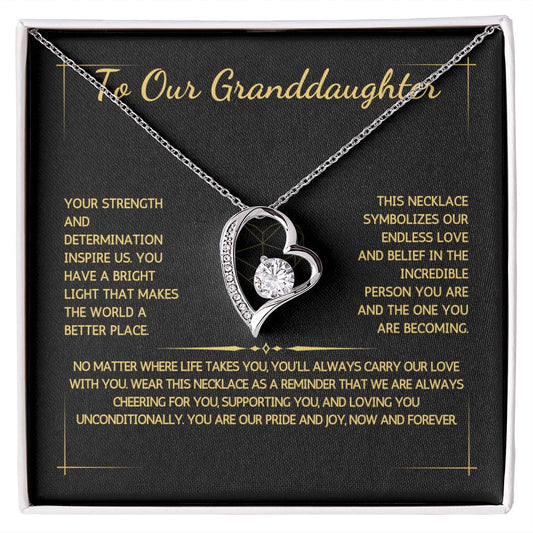 Eternelle Necklace - To Our Granddaughter - From Grandparents - WSGDGP215