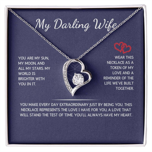 Eternelle Necklace - To My Darling Wife - From Your Husband - WSWH208