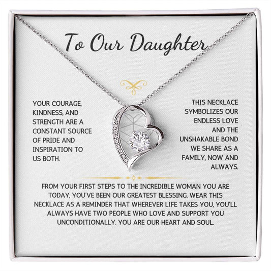 Eternelle Necklace - To My Daughter - From Both Parents - WSDBP201