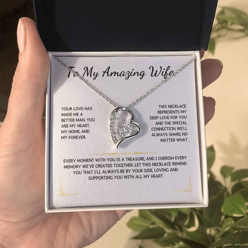 Eternelle Necklace - To My Amazing Wife - From Your Husband - WSWH204