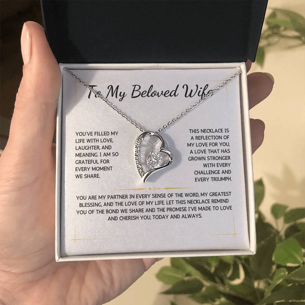 Eternelle Necklace - To My Beloved Wife - From Your Husband - WSWH217