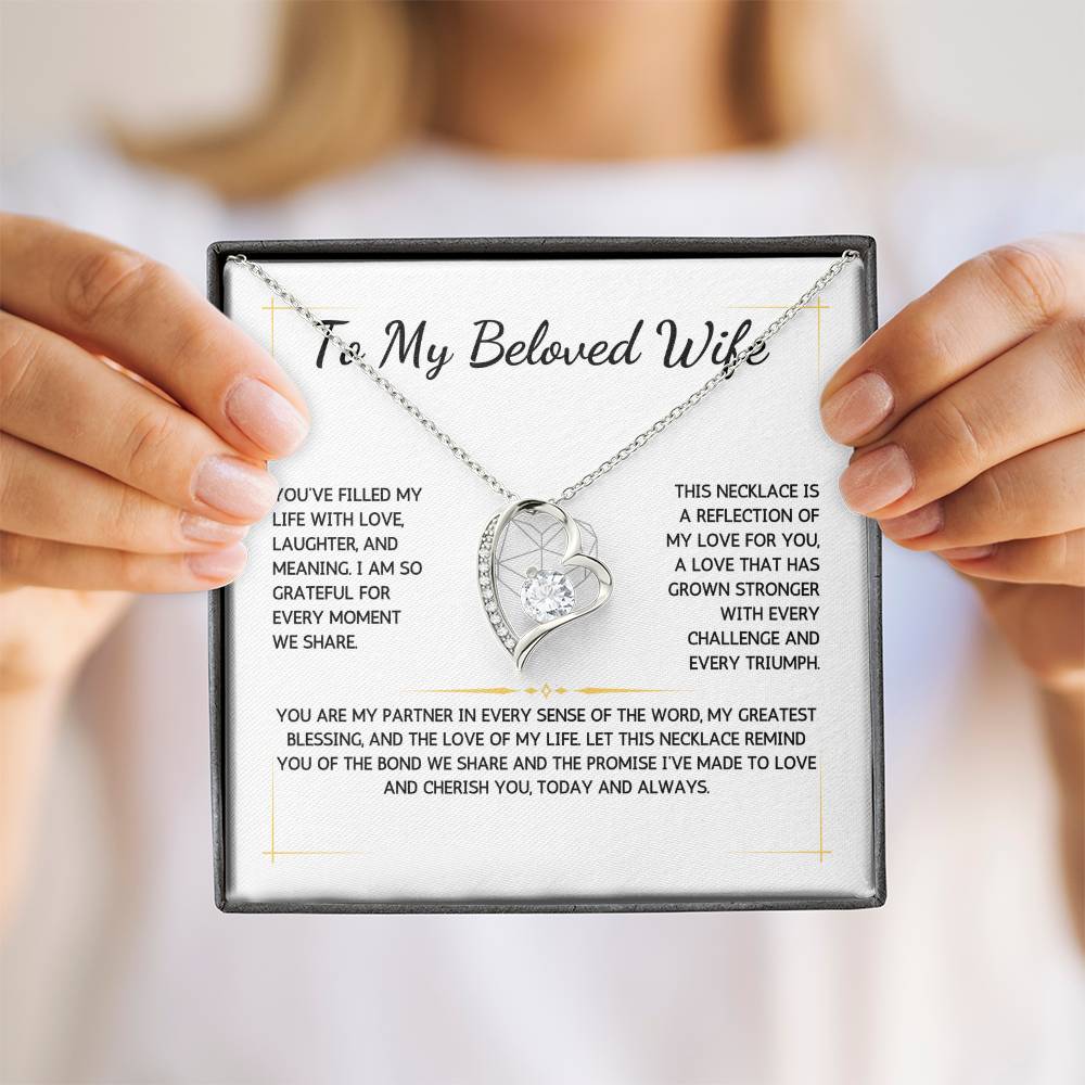 Eternelle Necklace - To My Beloved Wife - From Your Husband - WSWH217