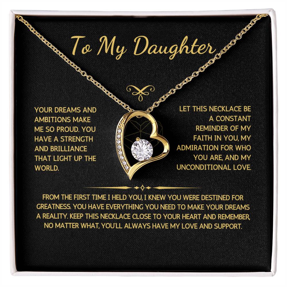 Eternelle Necklace - To My Daughter - From Dad - WSDF206