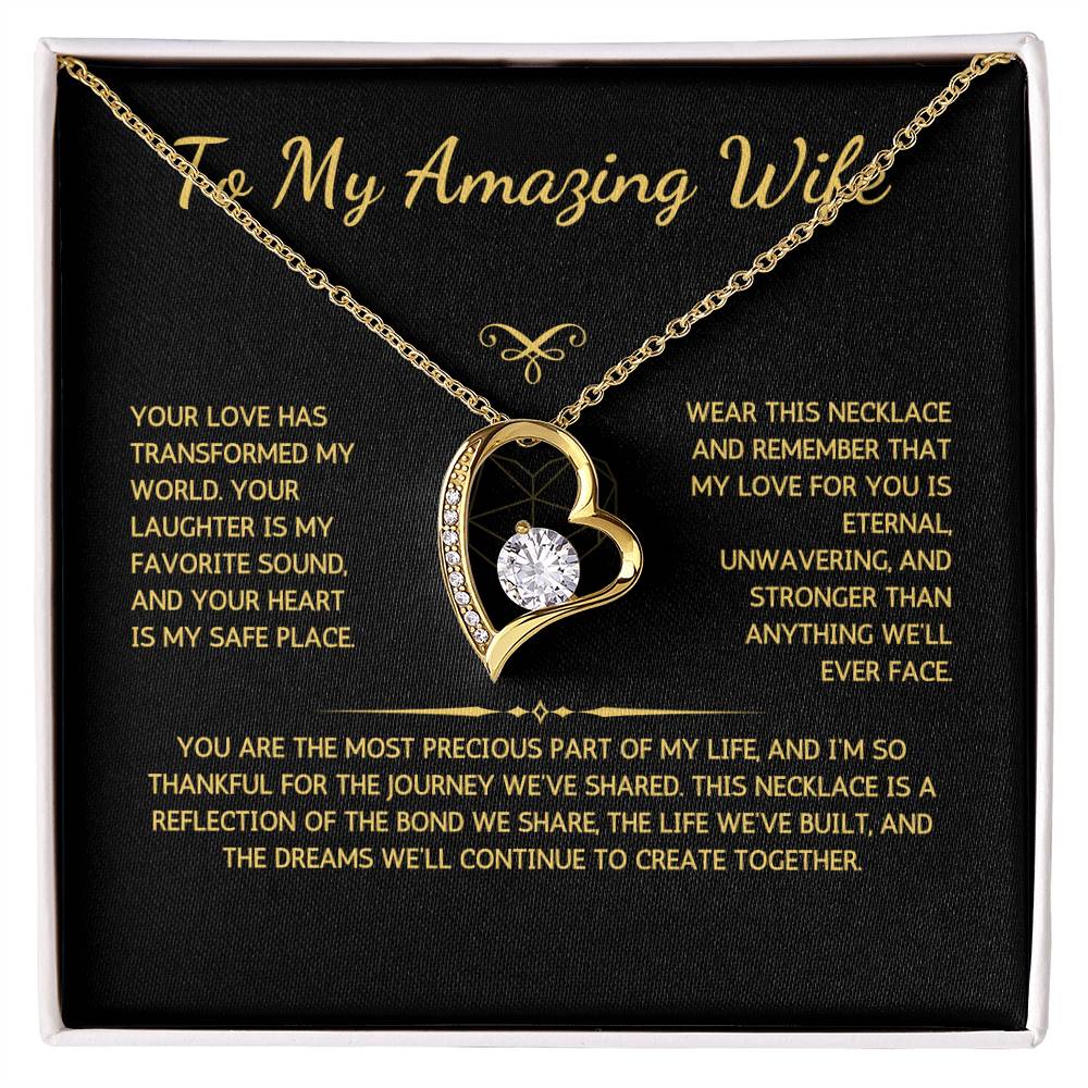 Eternelle Necklace - To My Amazing Wife - From Your Husband - WSWH220