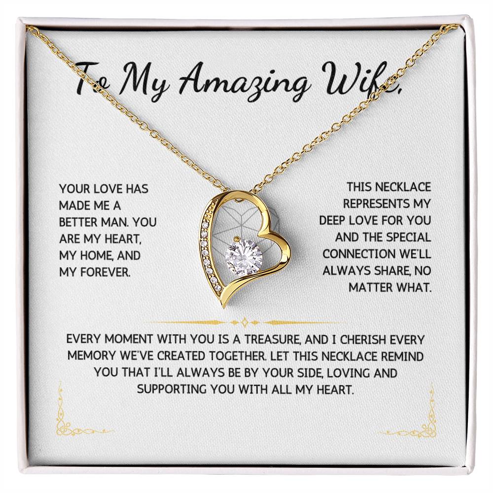 Eternelle Necklace - To My Amazing Wife - From Your Husband - WSWH204