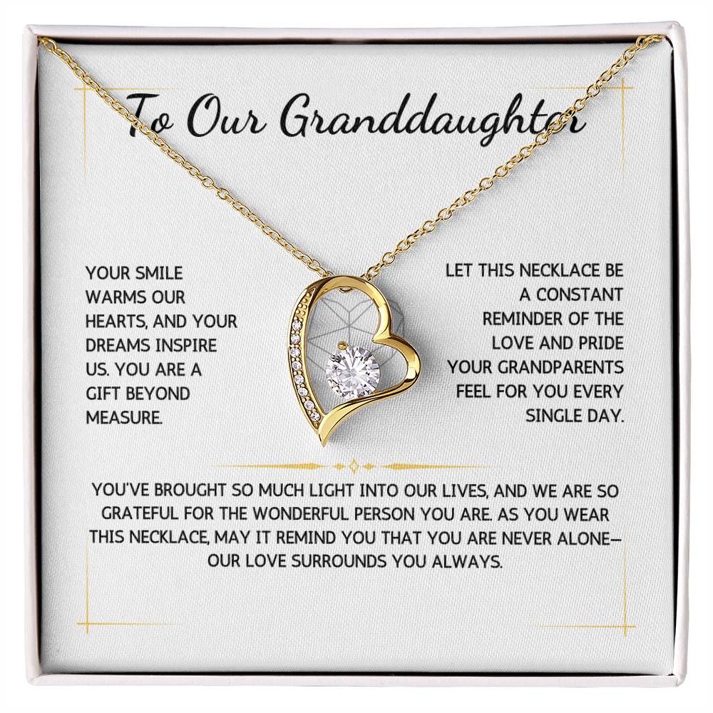 Eternelle Necklace - To Our Granddaughter - From Grandparents - WSGDGP216