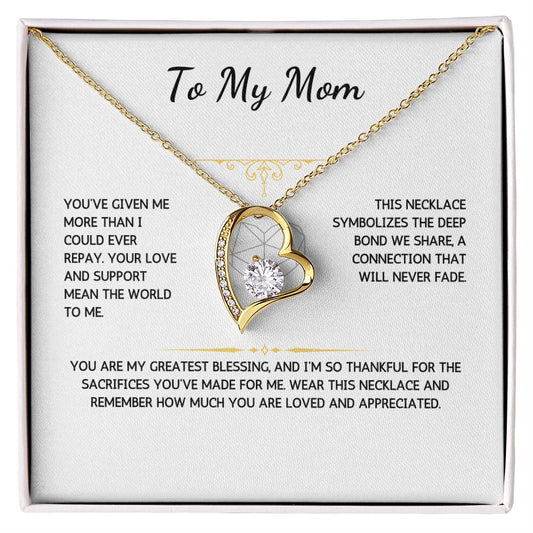 Eternelle Necklace - To My Mom - From Your Son - WSMS203