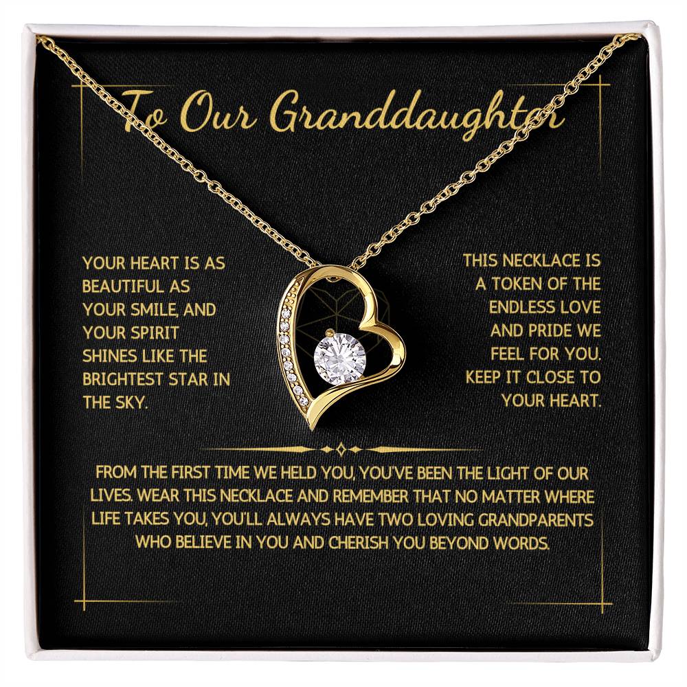 Eternelle Necklace - To Our Granddaughter - From Grandparents - WSGDGP218