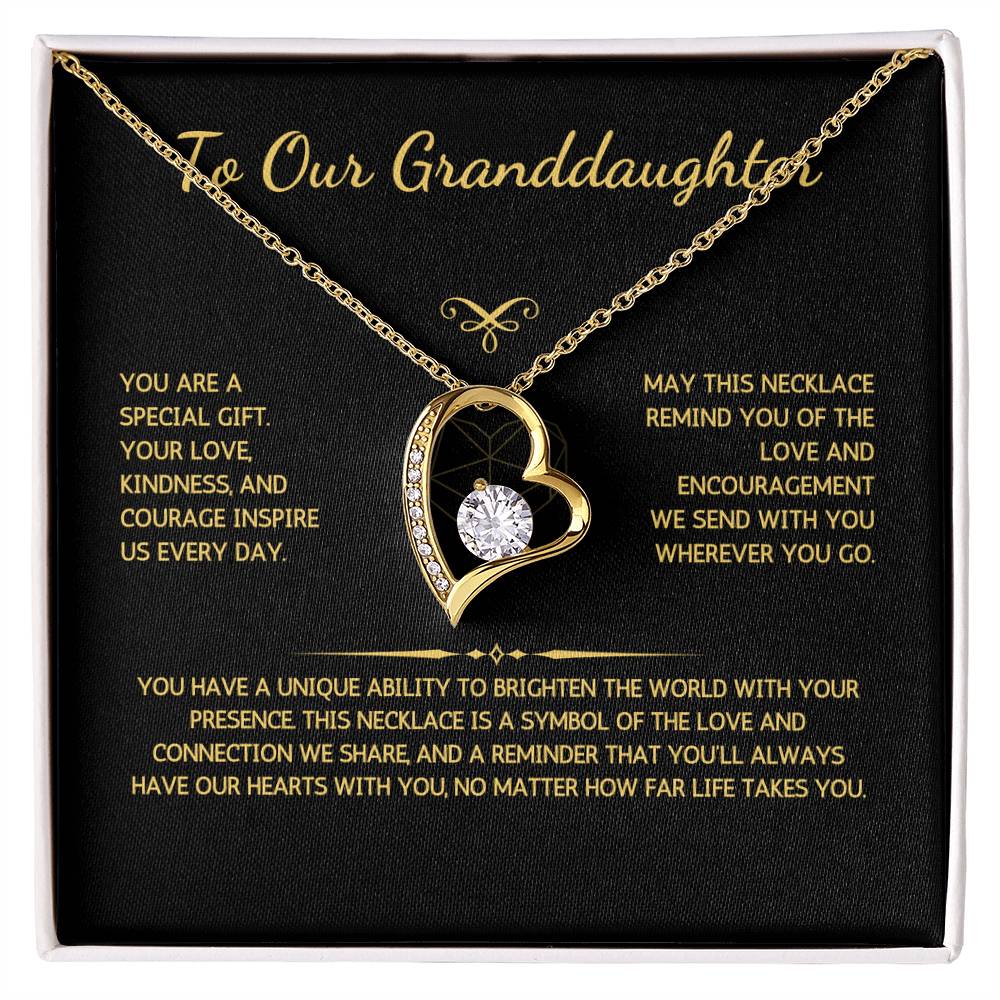 Eternelle Necklace - To Our Granddaughter - From Grandparents - WSGDGP219