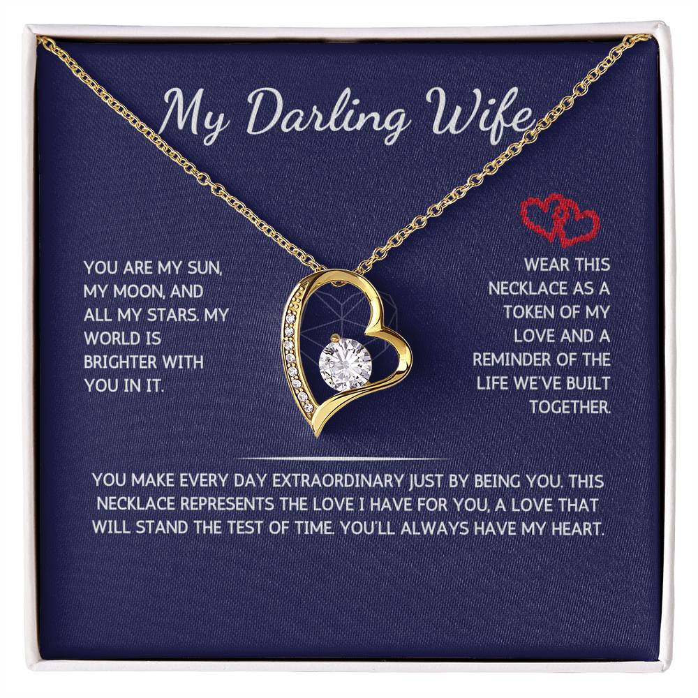 Eternelle Necklace - To My Darling Wife - From Your Husband - WSWH208