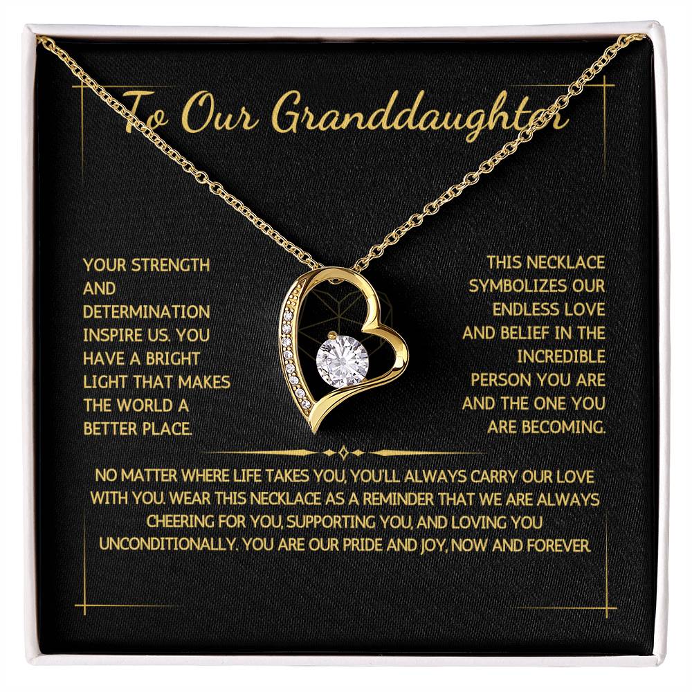 Eternelle Necklace - To Our Granddaughter - From Grandparents - WSGDGP215