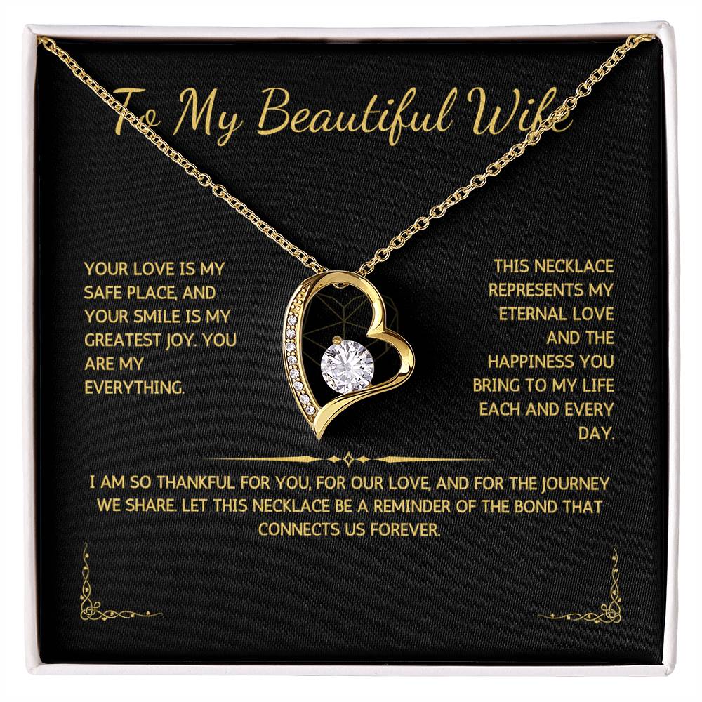 Eternelle Necklace - To My Beautiful Wife - From Your Husband - WSWH212