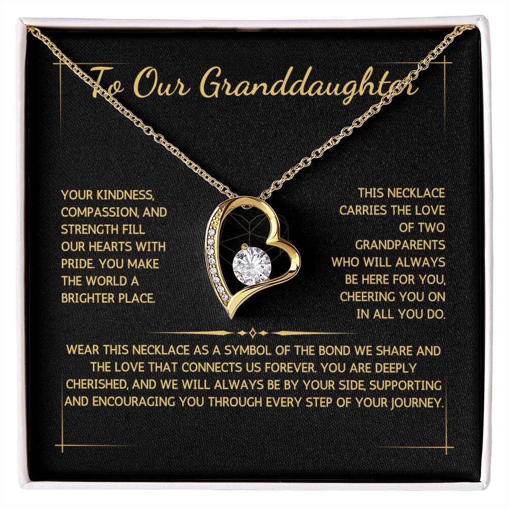 Eternelle Necklace - To Our Granddaughter - From Grandparents - WSGDGP217