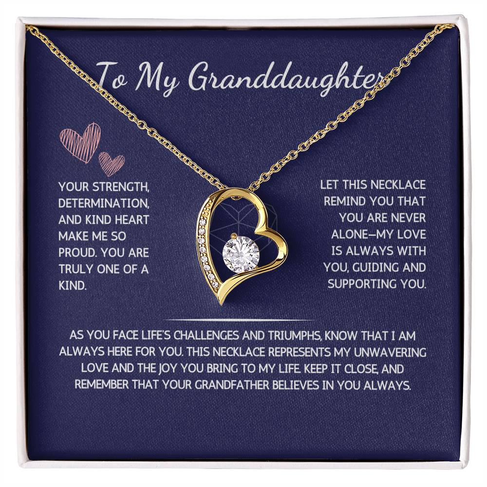 Eternelle Necklace - To My Granddaughter - From Grandfather - WSGDGF203