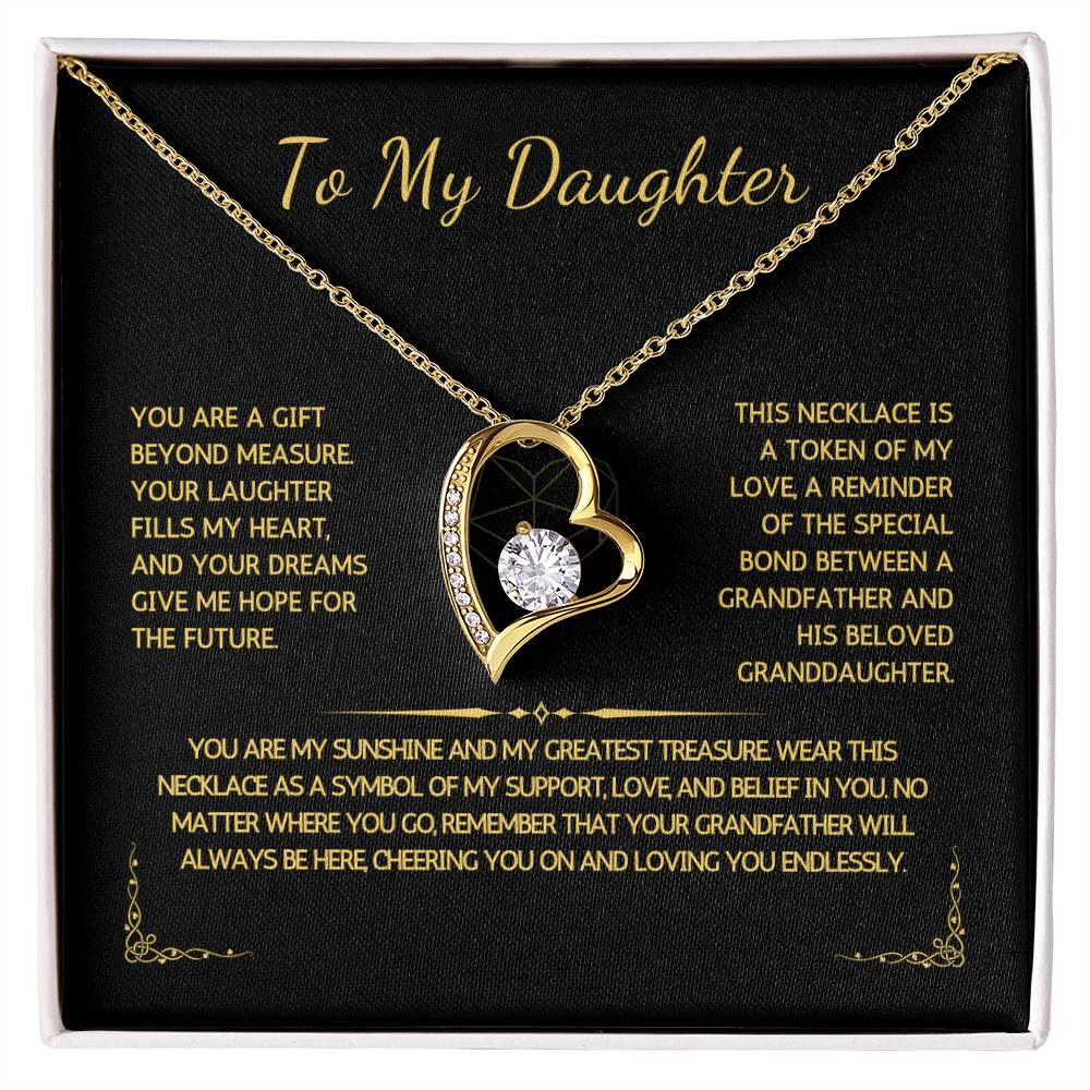 Eternelle Necklace - To My Granddaughter - From Grandfather - WSGDGF202