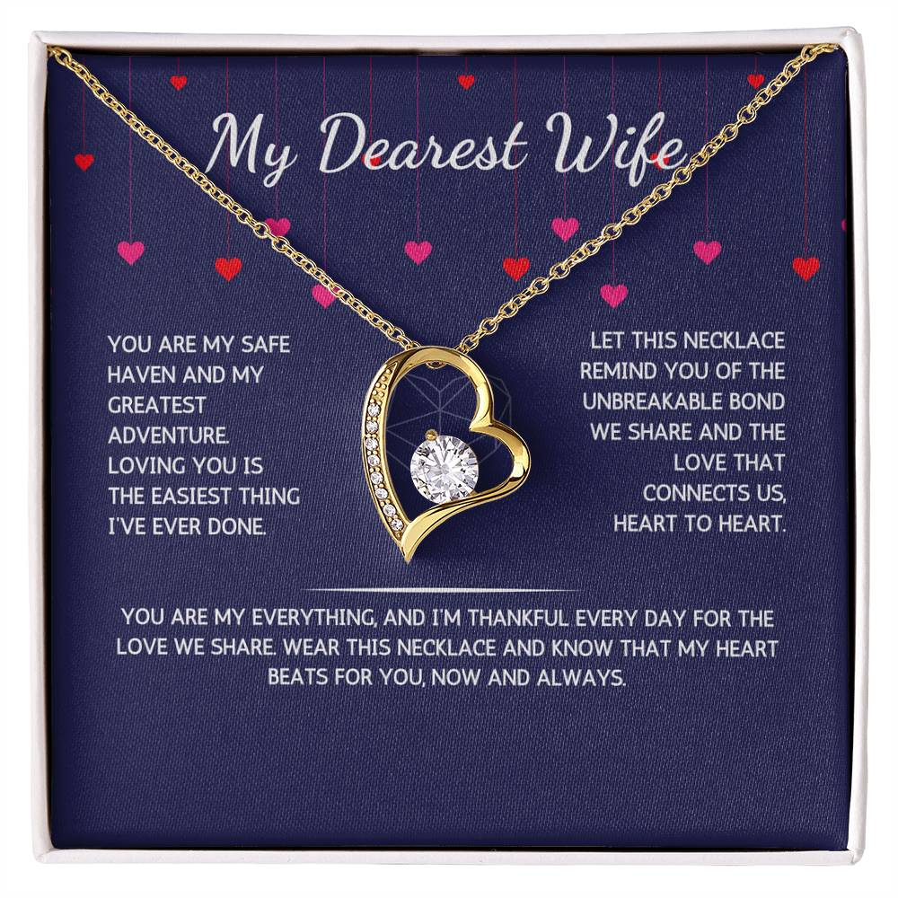 Eternelle Necklace - To Dearest My Wife - From Your Husband - WSWH206