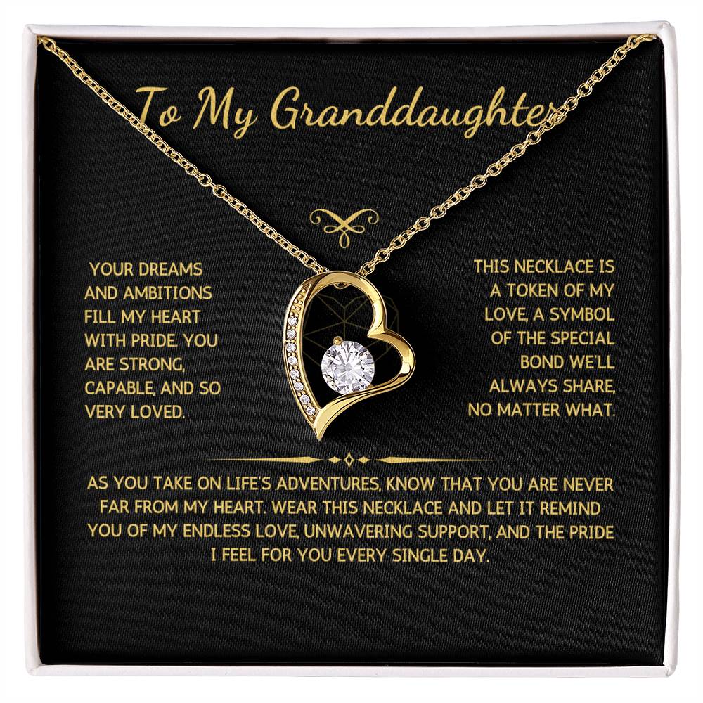 Eternelle Necklace - To My Granddaughter - From Grandmother - WSGDGM206