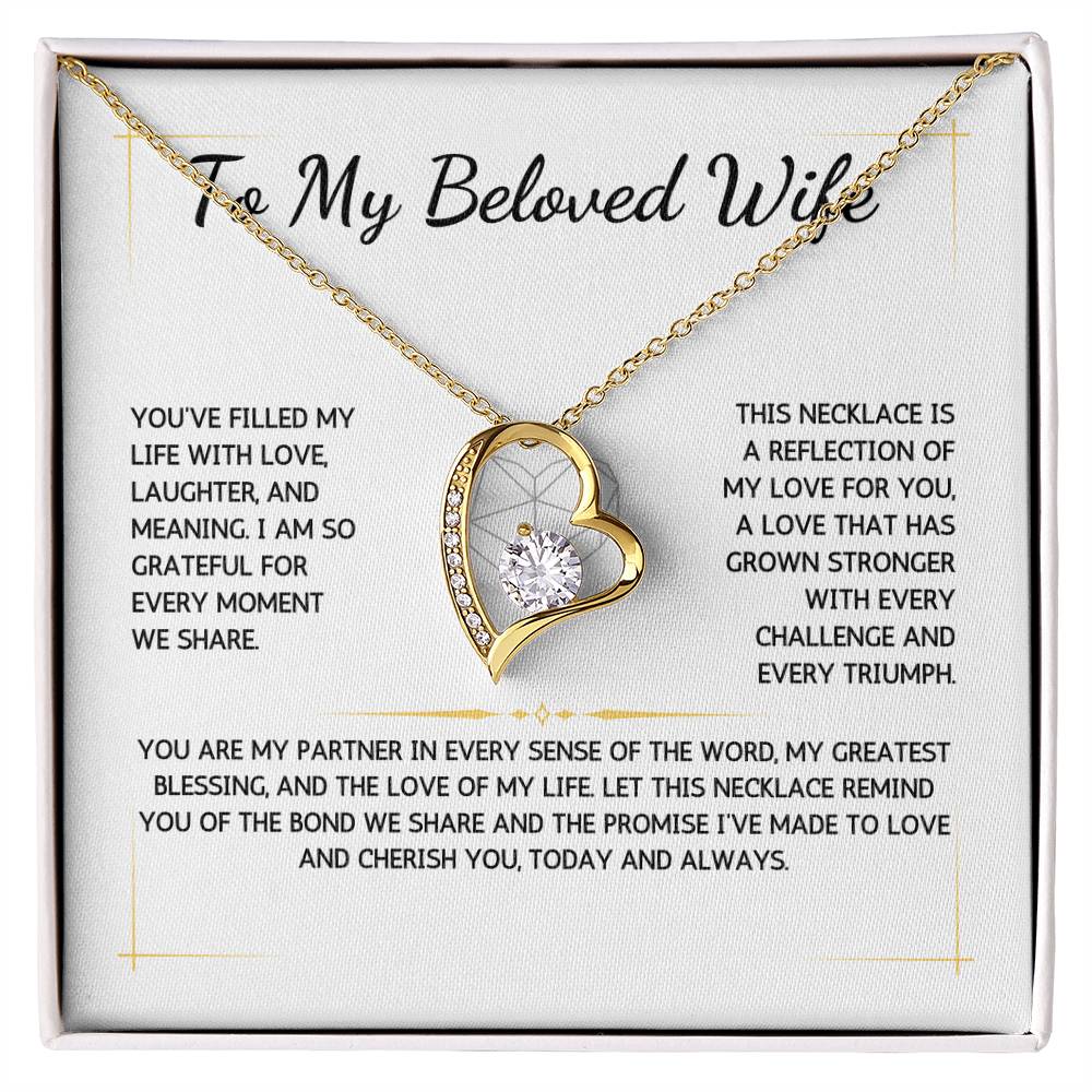 Eternelle Necklace - To My Beloved Wife - From Your Husband - WSWH217